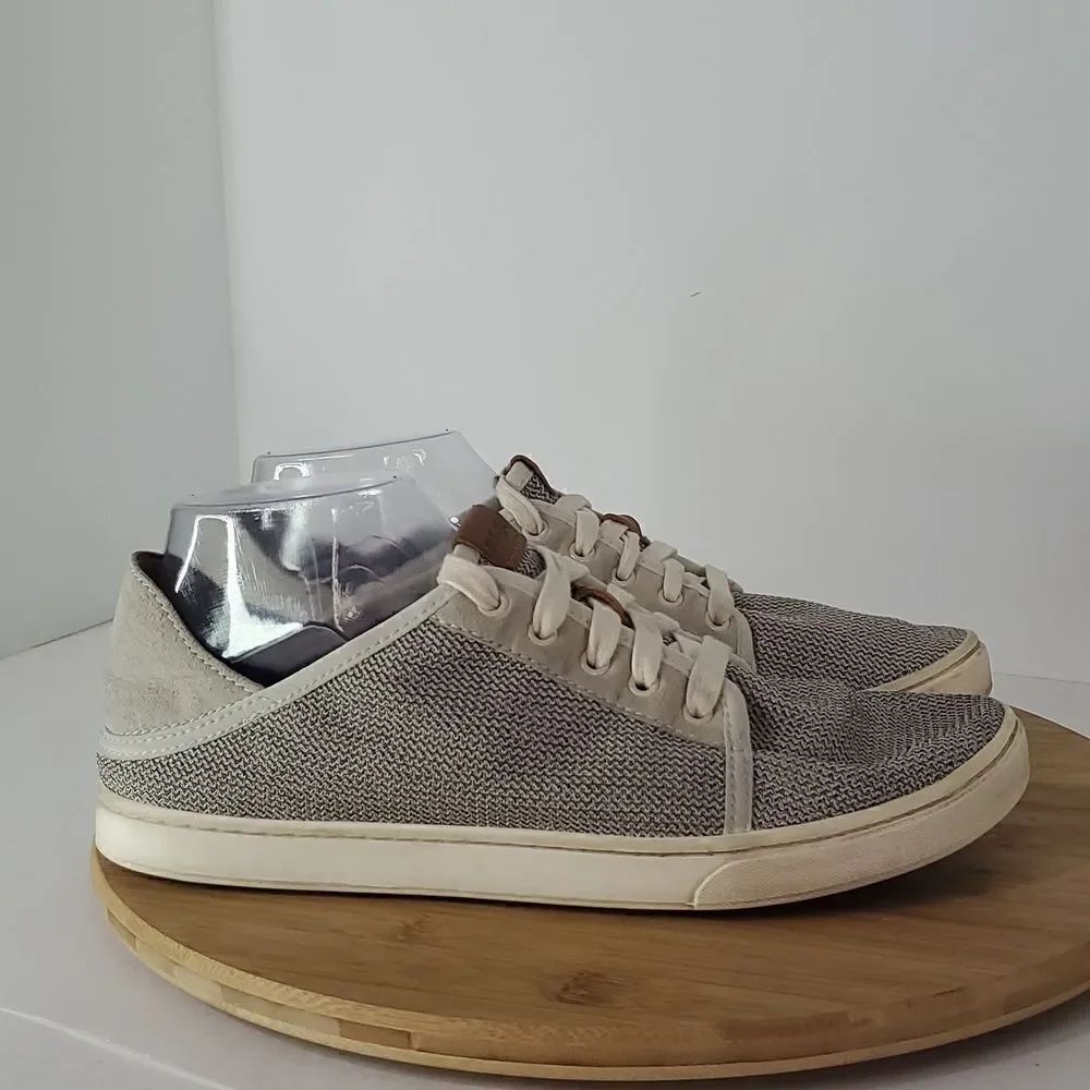 OLUKAI Pehuea Li Women's Slip On Sneakers Drop-in Heel Tapa Size 10